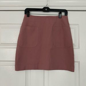 Loft light pink mini skirt